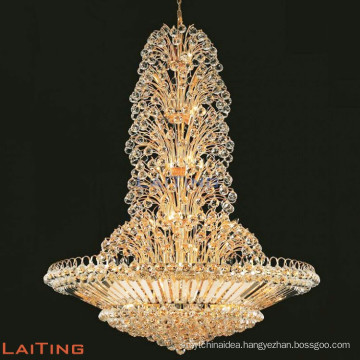 Large crystal chandelier for hotel empire crystal chandelier